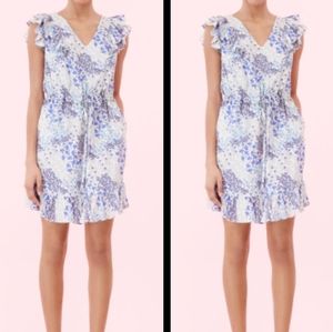 Rebecca Taylor Ava Floral V-neck Dress